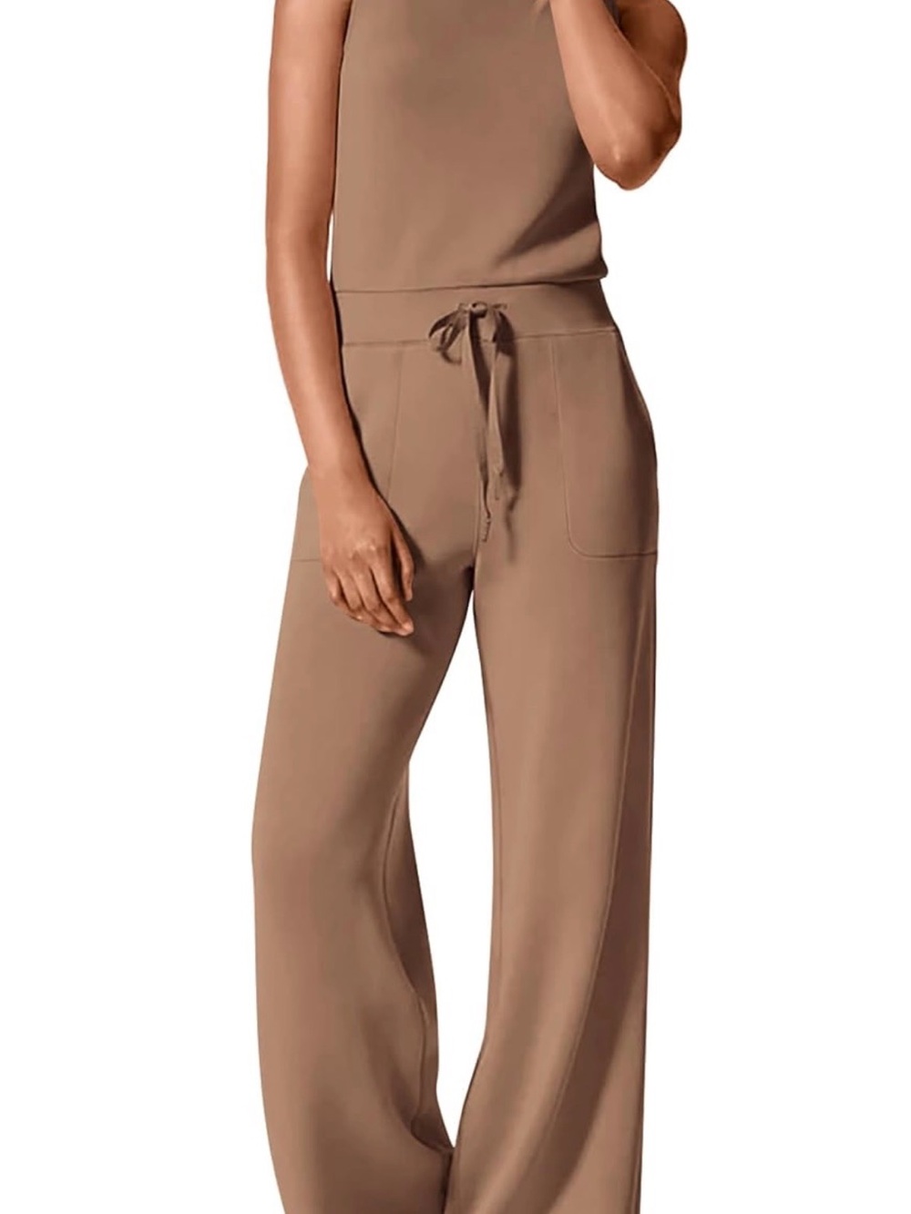 Women's Tan Jumpsuit